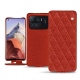 Custodia in pelle Xiaomi Mi 11 Ultra - Papaye - Couture ( Pantone 180C ) 
