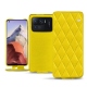 硬质真皮保护套 Xiaomi Mi 11 Ultra - Jaune fluo - Couture