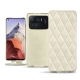 Housse cuir Xiaomi Mi 11 Ultra - Blanc escumo - Couture