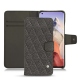 Xiaomi Mi 11 Ultra leather case - Anthracite - Couture ( Pantone 424C ) 
