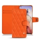 Lederschutzhülle Xiaomi Mi 11 Ultra - Orange fluo - Couture