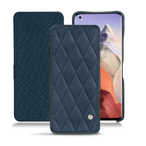 Housse en cuir élégante pour Xiaomi Mi 11 UltraJean vintage - Couture ( Pantone #2f414f  ) 