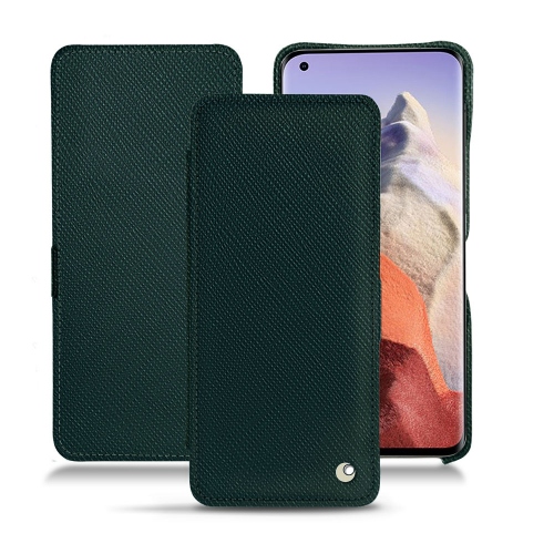 Elegante capa de couro para Xiaomi Mi 11 UltraVert séduisant ( Pantone #1d3c34 ) 