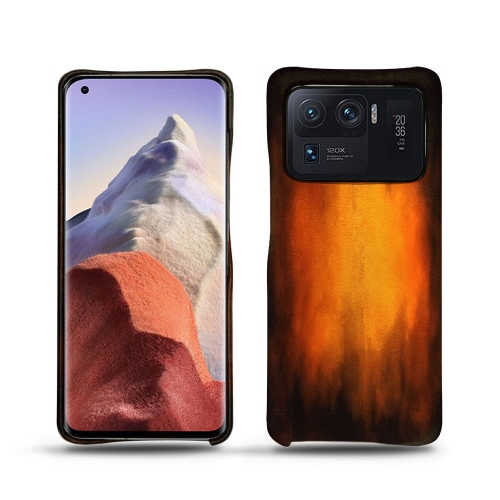 Leather back shells for Xiaomi Mi 11 UltraFauve Patine