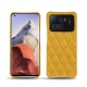 Lederschutzhülle Xiaomi Mi 11 Ultra - Jaune soulèu - Couture