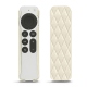 Funda para Apple Siri Remote (2021) - Blanc - Couture ( Bologna - White ) 