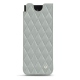 Capa em pele Samsung Galaxy Z Fold3 - Gris - Couture ( Nappa - Pantone W428C ) 