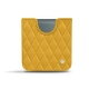 Samsung Galaxy Z Flip3 leather pouch - Jaune soulèu - Couture