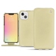 Apple iPhone 13 mini leather case - Beige ( Nappa - Pantone 7502C ) 