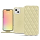 レザーケース Apple iPhone 13 mini - Beige - Couture ( Nappa - Pantone 7502C ) 