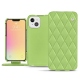 Lederschutzhülle Apple iPhone 13 mini - Vert olive - Couture ( Nappa - Pantone 578U ) 