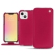 レザーケース Apple iPhone 13 mini - Rose fluo