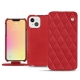 Apple iPhone 13 mini leather case - Rouge troupelenc - Couture