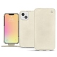 Custodia in pelle Apple iPhone 13 mini - Blanc escumo