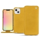 Housse cuir Apple iPhone 13 mini - Jaune soulèu