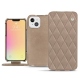 Custodia in pelle Apple iPhone 13 mini - Taupe vintage - Couture