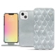 Capa em pele Apple iPhone 13 mini - Platinium - Couture