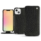 Apple iPhone 13 mini leather case - Serpent nero