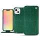 Capa em pele Apple iPhone 13 mini - Crocodile pino