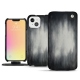 Apple iPhone 13 mini leather case - Gris Patine