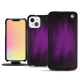 Apple iPhone 13 mini leather case - Violet Patine