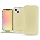 Lederschutzhülle Apple iPhone 13 mini - Beige PU