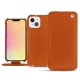 Apple iPhone 13 mini leather case - Orange vibrant