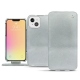 Funda de piel Apple iPhone 13 - Platinium ( Pantone 877C ) 