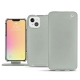 Capa em pele Apple iPhone 13 - Gris ( Nappa - Pantone W428C ) 