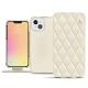 Custodia in pelle Apple iPhone 13 - Blanc - Couture ( Bologna - White ) 