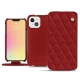 Capa em pele Apple iPhone 13 - Tomate - Couture ( Pantone 187C ) 