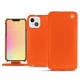 硬质真皮保护套 Apple iPhone 13 - Orange fluo