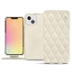 Housse cuir Apple iPhone 13 - Blanc escumo - Couture