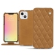 Housse cuir Apple iPhone 13 - Castan esparciate - Couture