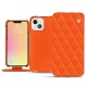 Custodia in pelle Apple iPhone 13 - Orange fluo - Couture