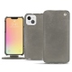 Custodia in pelle Apple iPhone 13 - Acier vintage ( Pantone 403C ) 