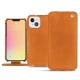 Capa em pele Apple iPhone 13 - Mandarine vintage ( Pantone 165C ) 