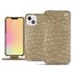Funda de piel Apple iPhone 13 - Autruche desert