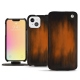 Housse cuir Apple iPhone 13 - Marron Patine