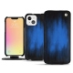 硬质真皮保护套 Apple iPhone 13 - Bleu Patine