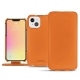 Housse cuir Apple iPhone 13 - Orange PU