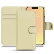 Capa em pele Apple iPhone 13 mini - Beige ( Nappa - Pantone 7502C ) 