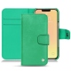 Apple iPhone 13 mini leather case - Menthe vintage ( Pantone 562C ) 