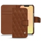 Custodia in pelle Apple iPhone 13 mini - Marron - Couture ( Nappa - Pantone 1615C ) 