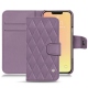 Housse cuir Apple iPhone 13 mini - Lilas - Couture ( Nappa - Pantone 2645U ) 
