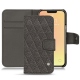 Custodia in pelle Apple iPhone 13 mini - Anthracite - Couture ( Pantone 424C ) 