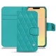 Apple iPhone 13 mini leather case - Bleu fluo - Couture