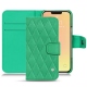 Housse cuir Apple iPhone 13 mini - Menthe vintage - Couture