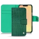 Funda de piel Apple iPhone 13 mini - Crocodile pino