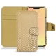 Capa em pele Apple iPhone 13 mini - Serpent sabbia
